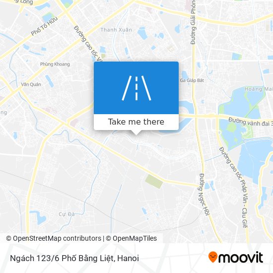 Ngách 123/6 Phố Bằng Liệt map