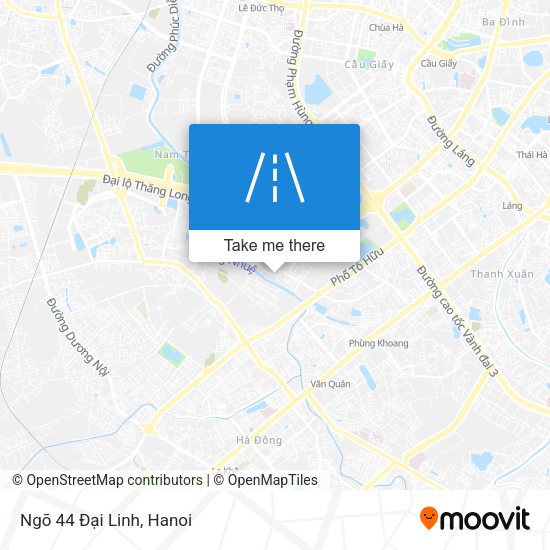 Ngõ 44 Đại Linh map