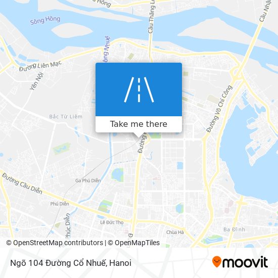 Ngõ 104 Đường Cổ Nhuế map