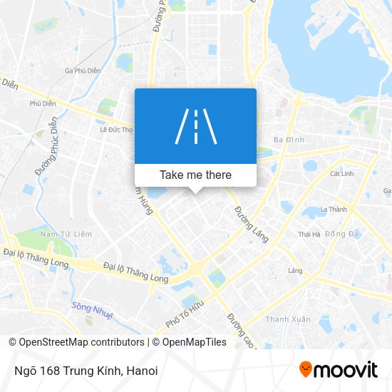 Ngõ 168 Trung Kính map