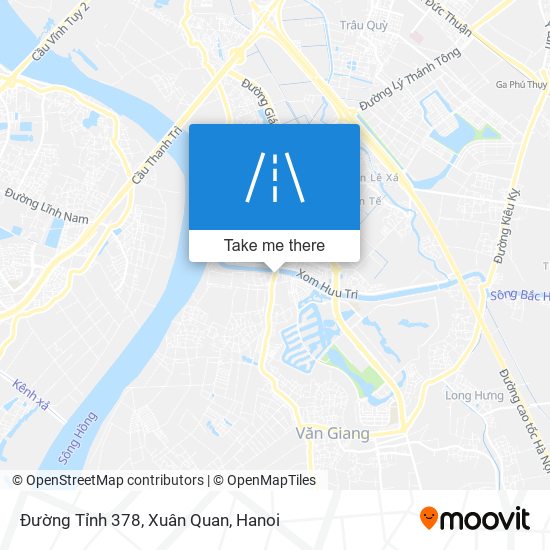 Đường Tỉnh 378, Xuân Quan map