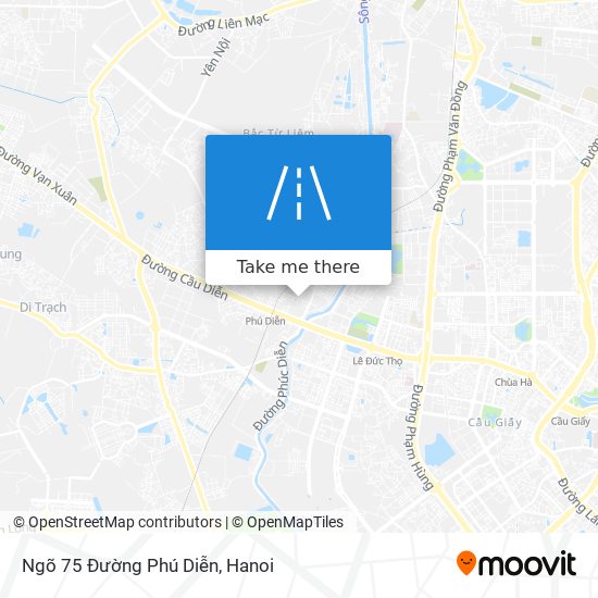 Ngõ 75 Đường Phú Diễn map