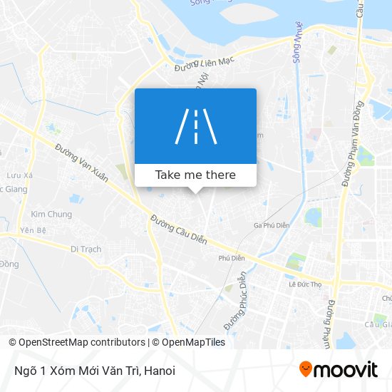 Ngõ 1 Xóm Mới Văn Trì map