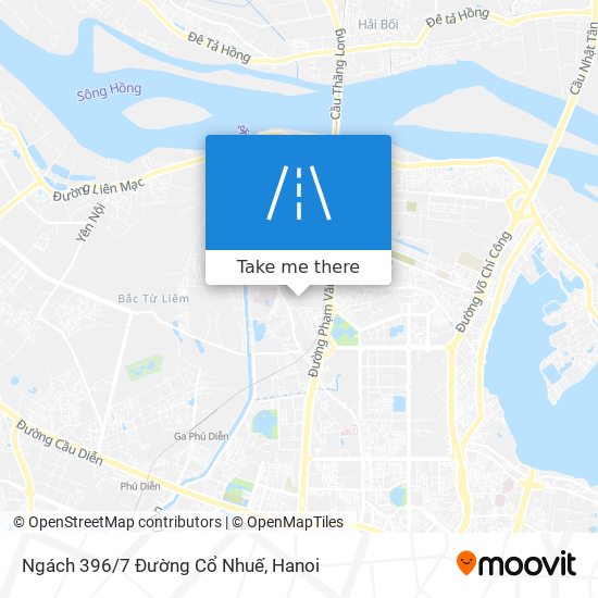 Ngách 396/7 Đường Cổ Nhuế map