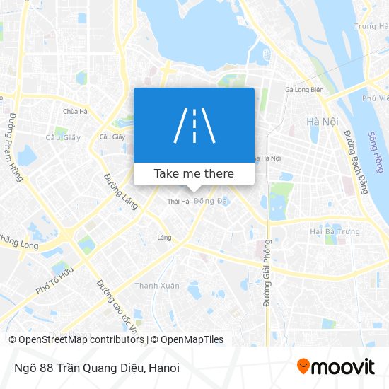 Ngõ 88 Trần Quang Diệu map