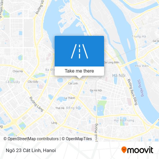 Ngõ 23 Cát Linh map