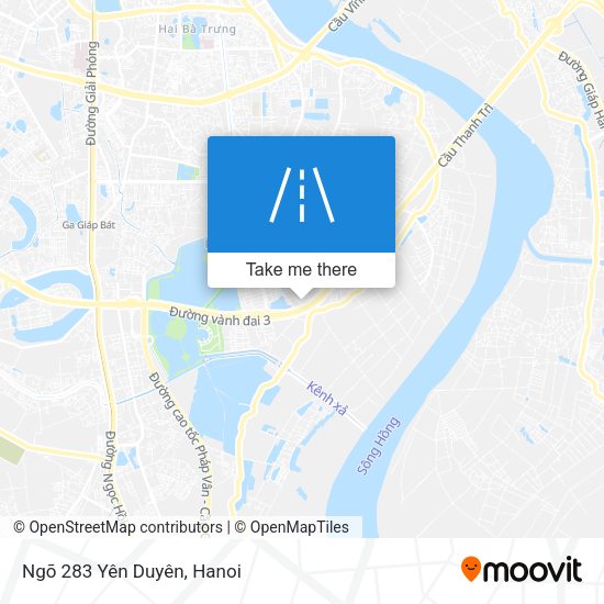 Ngõ 283 Yên Duyên map