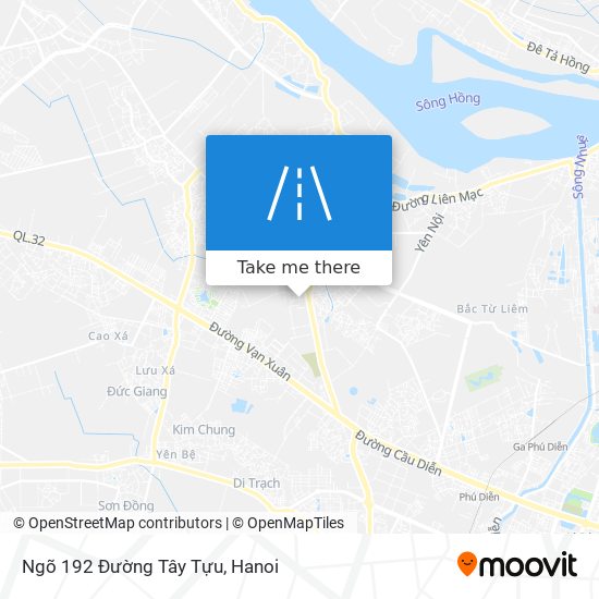 Ngõ 192 Đường Tây Tựu map