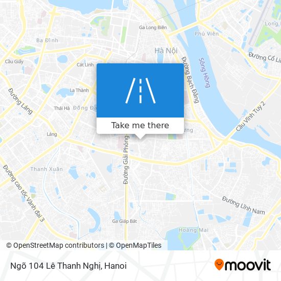 Ngõ 104 Lê Thanh Nghị map