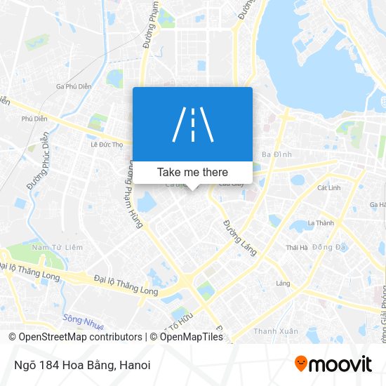 Ngõ 184 Hoa Bằng map