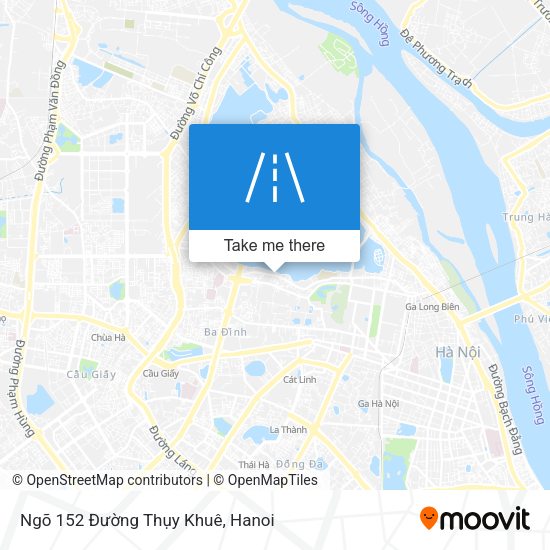 Ngõ 152 Đường Thụy Khuê map
