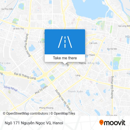 Ngõ 171 Nguyễn Ngọc Vũ map