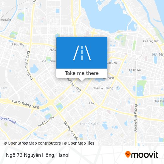 Ngõ 73 Nguyên Hồng map