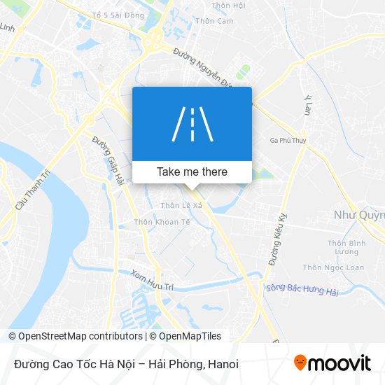 Đường Cao Tốc Hà Nội – Hải Phòng map