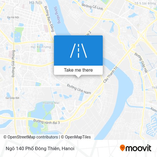 Ngõ 140 Phố Đông Thiên map