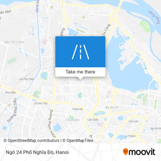 Ngõ 24 Phố Nghĩa Đô map