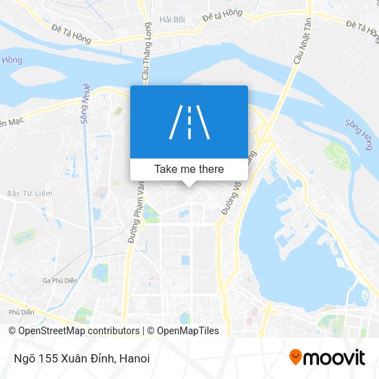Ngõ 155 Xuân Đỉnh map