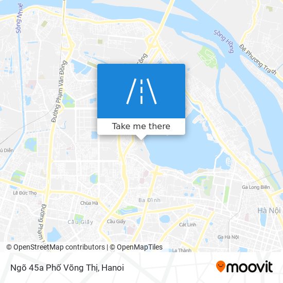 Ngõ 45a Phố Võng Thị map