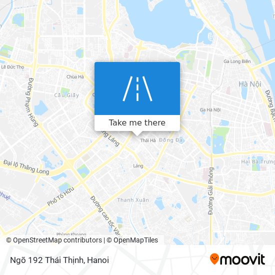 Ngõ 192 Thái Thịnh map