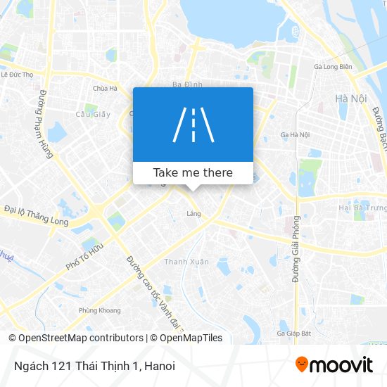 Ngách 121 Thái Thịnh 1 map