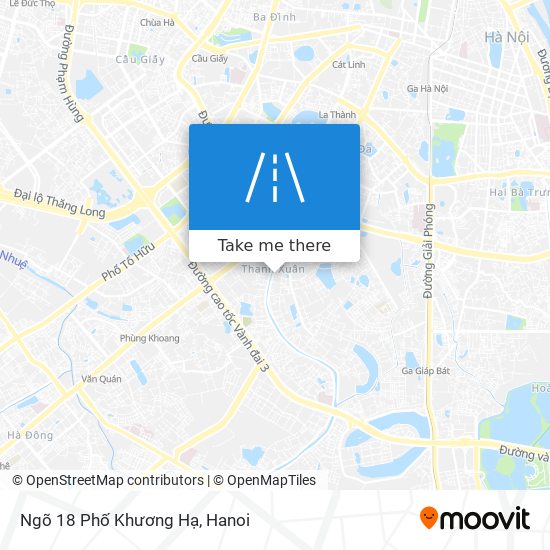 Ngõ 18 Phố Khương Hạ map