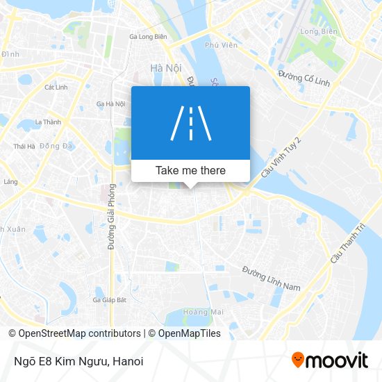 Ngõ E8 Kim Ngưu map