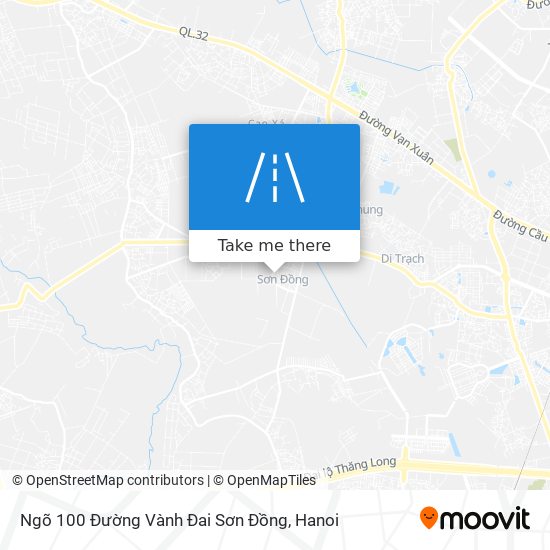 Ngõ 100 Đường Vành Đai Sơn Đồng map