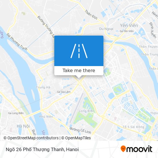 Ngõ 26 Phố Thượng Thanh map