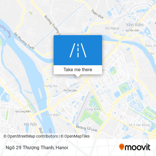 Ngõ 29 Thượng Thanh map