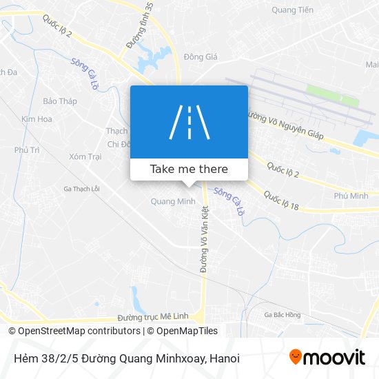 Hẻm 38 / 2/5 Đường Quang Minhxoay map