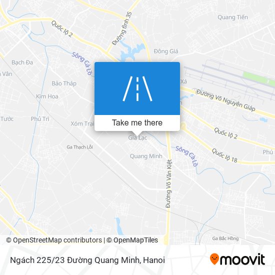 Ngách 225/23 Đường Quang Minh map