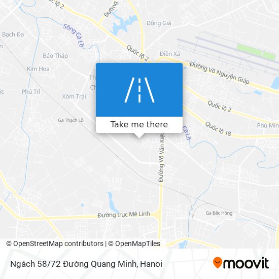 Ngách 58/72 Đường Quang Minh map
