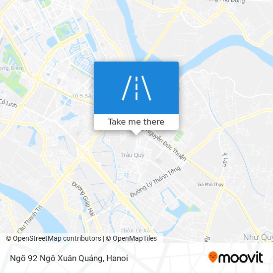 Ngõ 92 Ngô Xuân Quảng map