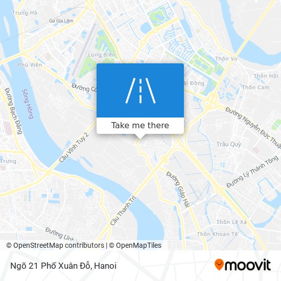 Ngõ 21 Phố Xuân Đỗ map