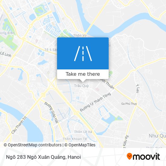 Ngõ 283 Ngô Xuân Quảng map