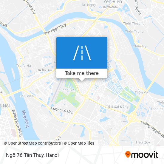 Ngõ 76 Tân Thụy map