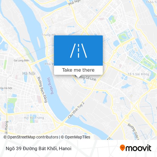 Ngõ 39 Đường Bát Khối map