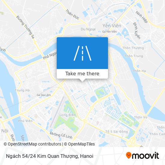 Ngách 54/24 Kim Quan Thượng map