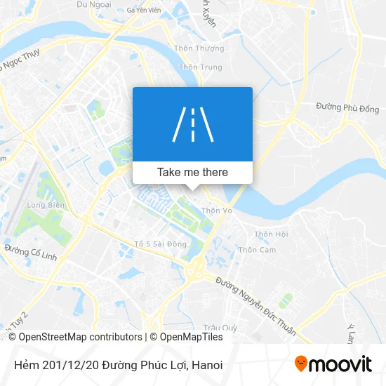 Hẻm 201/12/20 Đường Phúc Lợi map