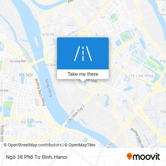 Ngõ 38 Phố Tư Đình map