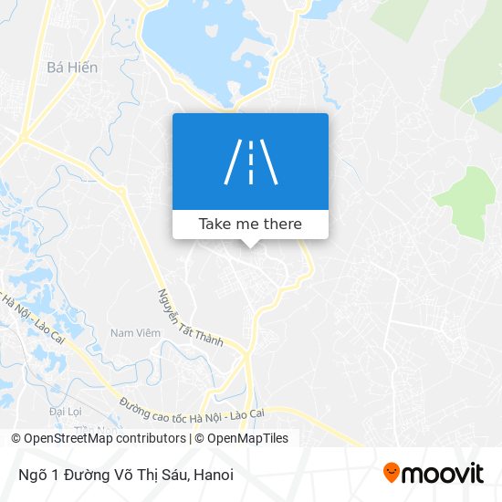 Ngõ 1 Đường Võ Thị Sáu map