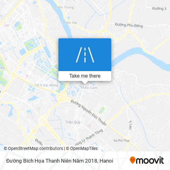 Đường Bích Họa Thanh Niên Năm 2018 map
