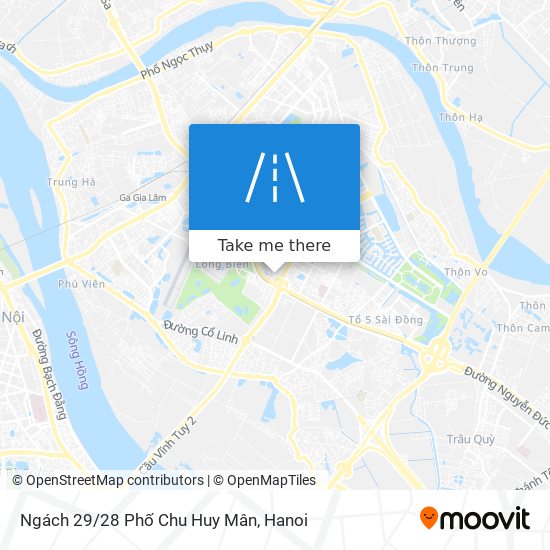 Ngách 29/28 Phố Chu Huy Mân map