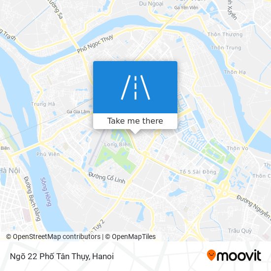 Ngõ 22 Phố Tân Thụy map