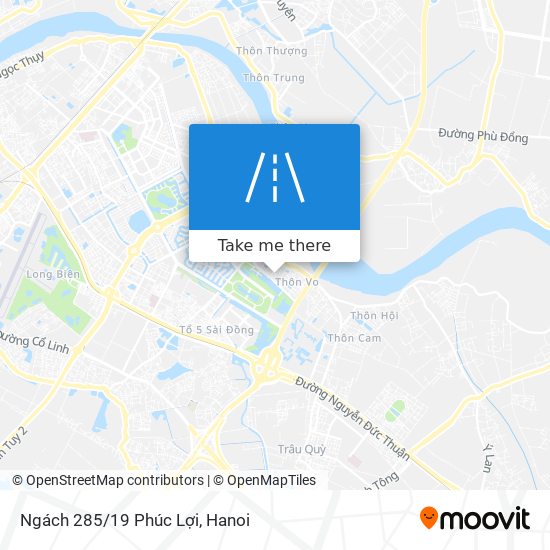 Ngách 285/19 Phúc Lợi map