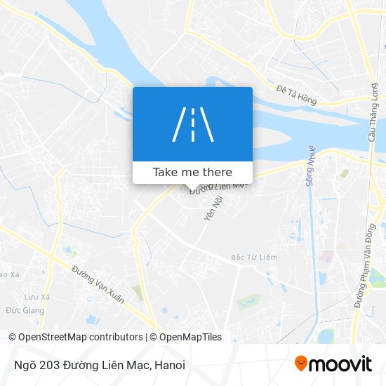 Ngõ 203 Đường Liên Mạc map