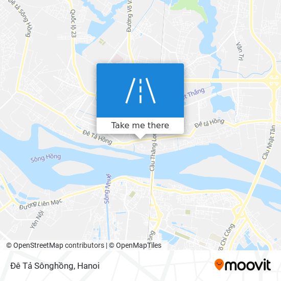 Đê Tả Sônghồng map