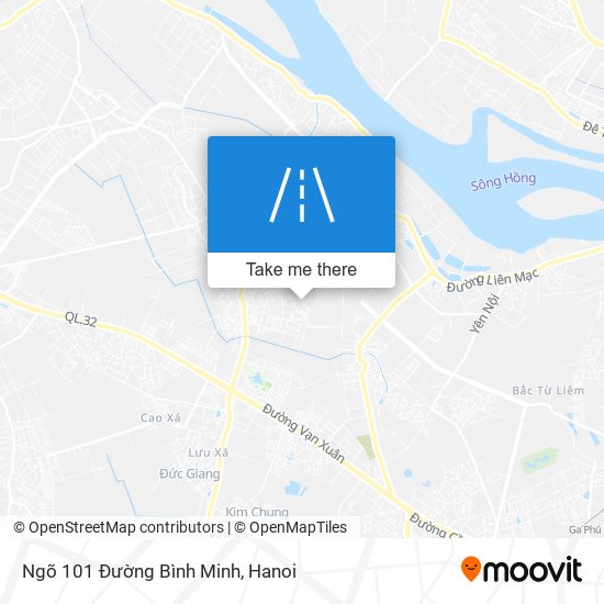 Ngõ 101 Đường Bình Minh map