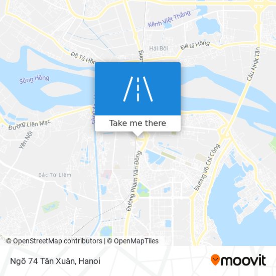 Ngõ 74 Tân Xuân map