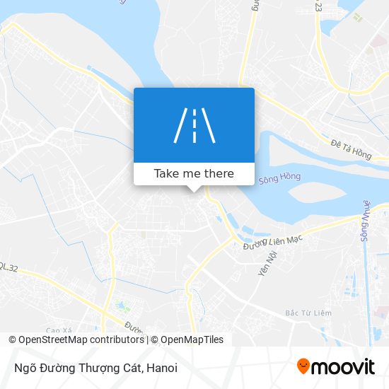 Ngõ Đường Thượng Cát map